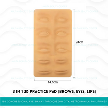 3 in 1 - 3D Practice Pad (Brows,Eyes,Lips)