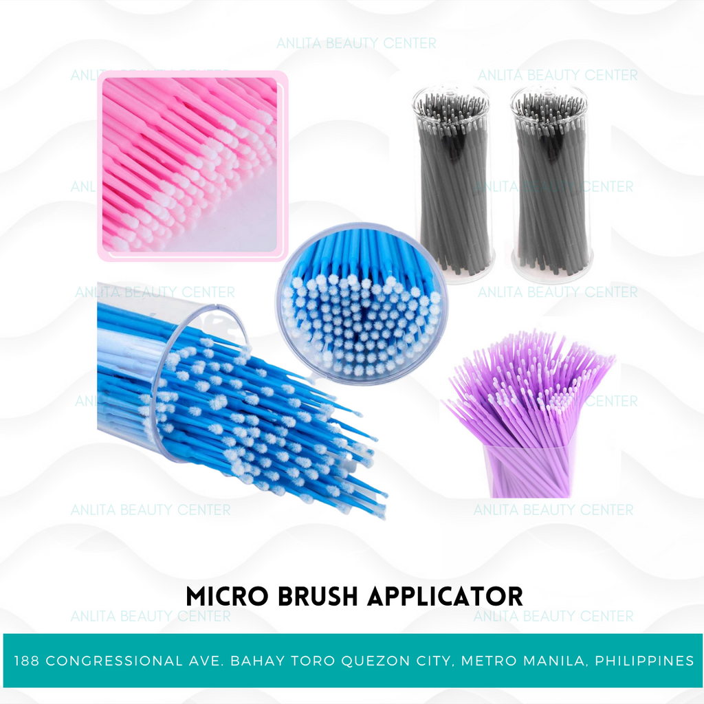Micro Brush Applicator 100pc/Bottle Anlita Beauty Center