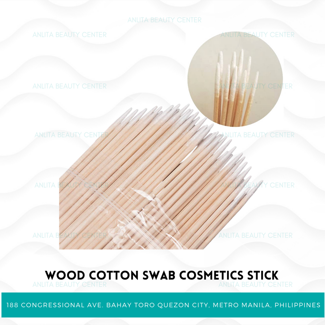 Wooden Cotton Stick (per pack)