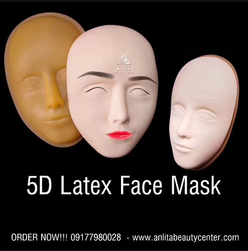 5D Latex Face Mask Set (Soft & Hard) Practice Skin Pad
